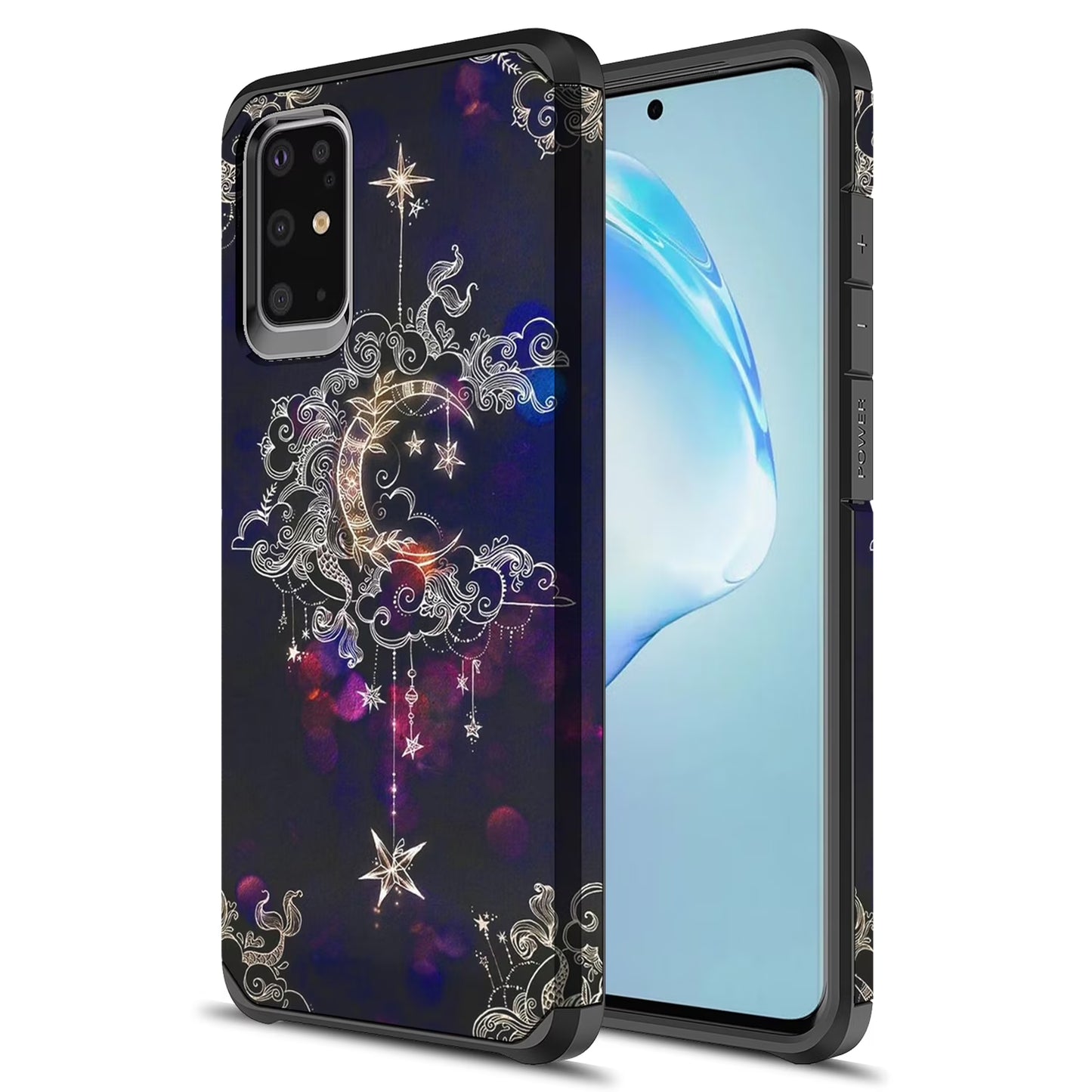 Samsung Galaxy S20 plus Case, Hybrid Dual Layer Slim Graphic Armor Shockproof Impact Resistant Protective Cover Case for Samsung Galaxy S20+ (Wiccan)