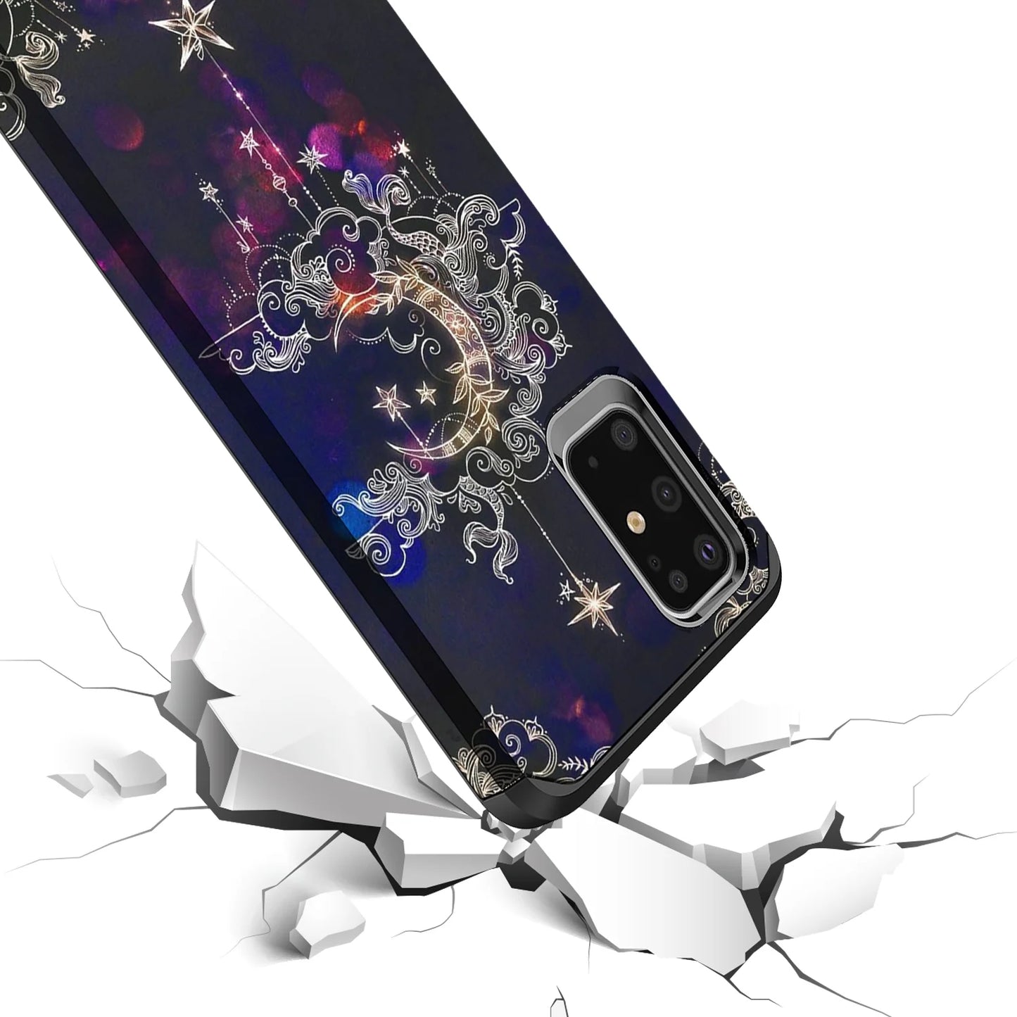 Samsung Galaxy S20 plus Case, Hybrid Dual Layer Slim Graphic Armor Shockproof Impact Resistant Protective Cover Case for Samsung Galaxy S20+ (Wiccan)