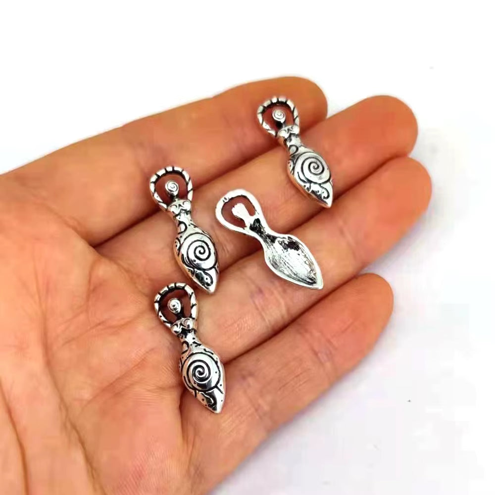 8 Designs No Mix 50Pcs Wiccan Goddess Moon Yoga Pendant Charm Witchcraft Fashion Jewelry for Women