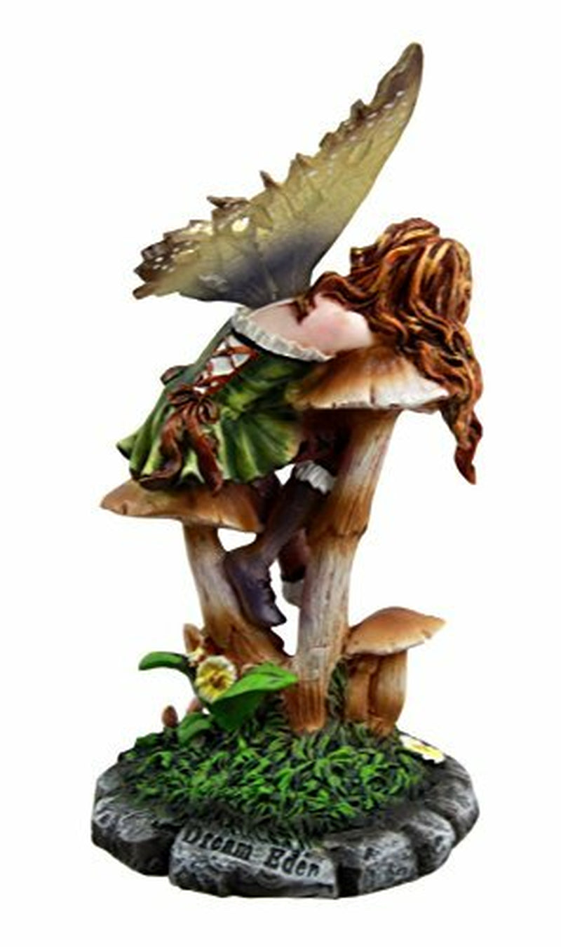 Fairy Garden Toadstool Mushroom Fairy Decorative Mini Garden Figurine 5.5"H