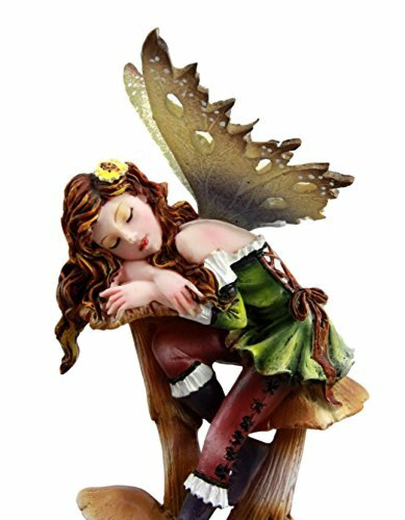 Fairy Garden Toadstool Mushroom Fairy Decorative Mini Garden Figurine 5.5"H