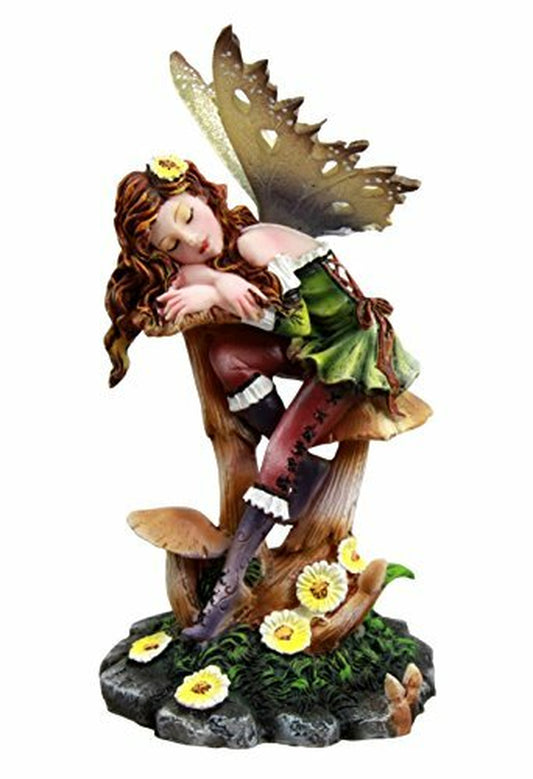 Fairy Garden Toadstool Mushroom Fairy Decorative Mini Garden Figurine 5.5"H