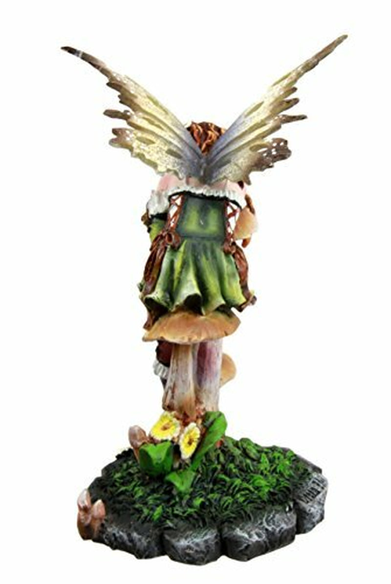 Fairy Garden Toadstool Mushroom Fairy Decorative Mini Garden Figurine 5.5"H
