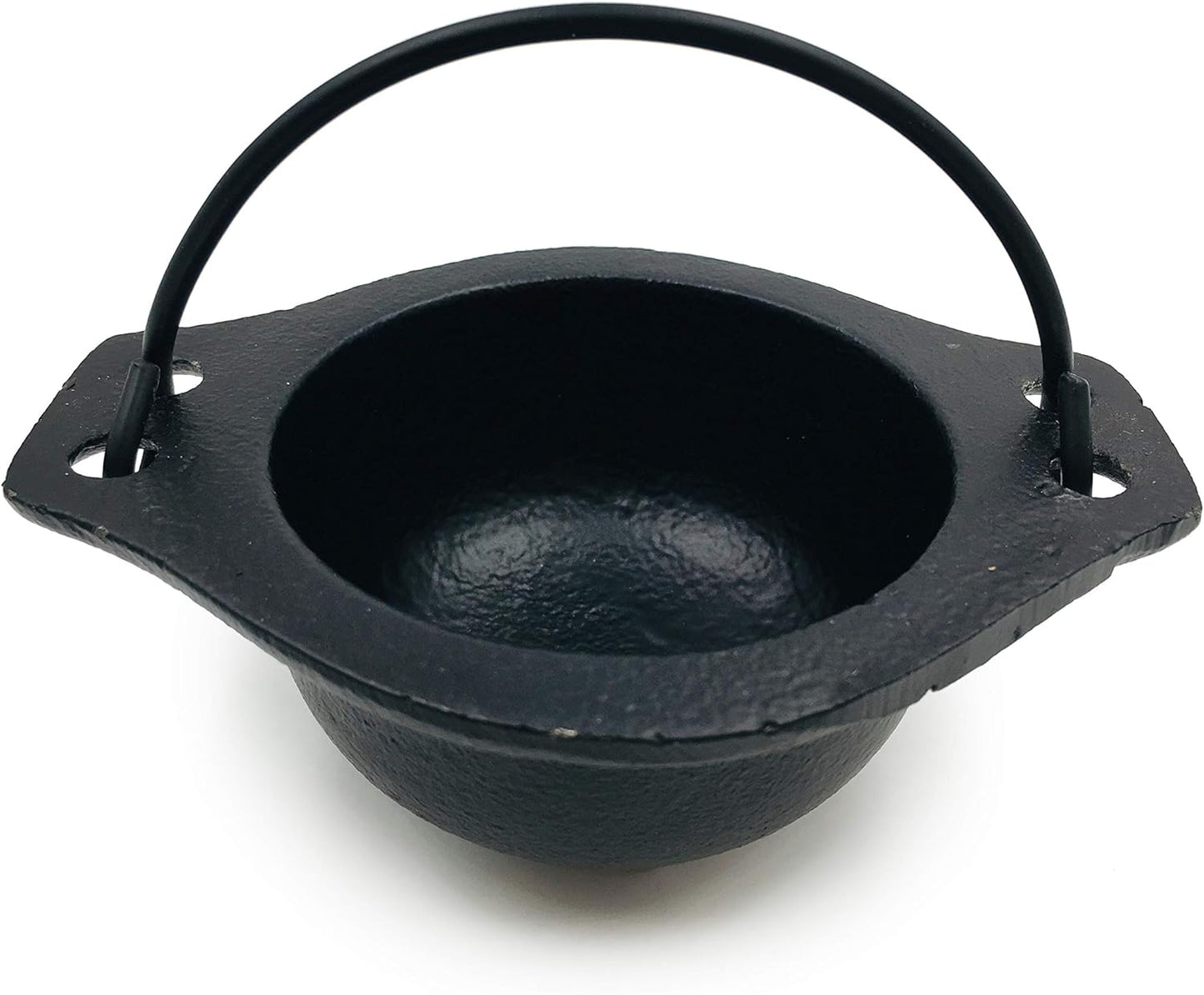 Cast Iron Cauldron - Charcoal Incense Burner, Halloween Decor, Altar Supplies - 3 Inch Diameter