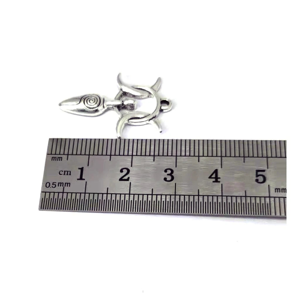 8 Designs No Mix 50Pcs Wiccan Goddess Moon Yoga Pendant Charm Witchcraft Fashion Jewelry for Women