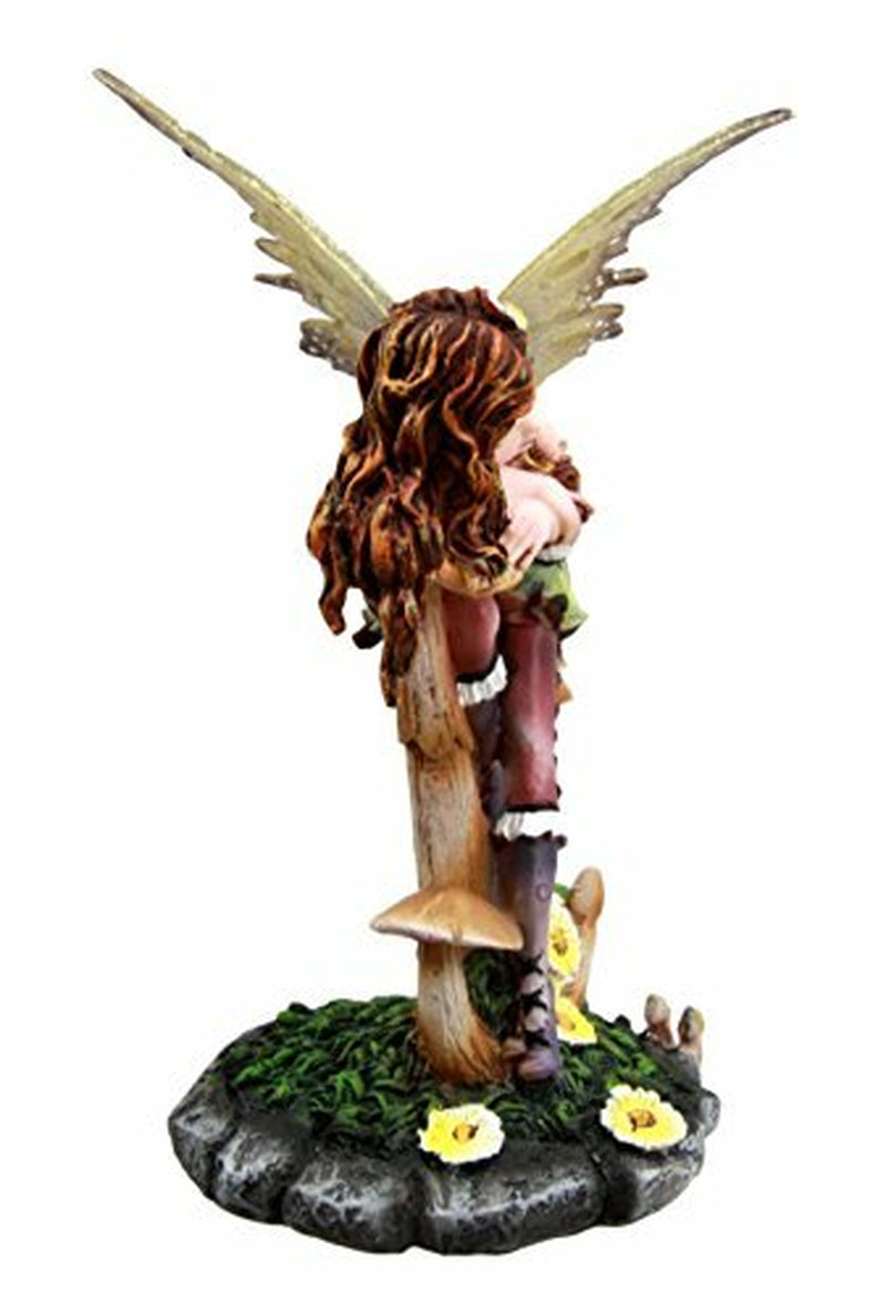 Fairy Garden Toadstool Mushroom Fairy Decorative Mini Garden Figurine 5.5"H