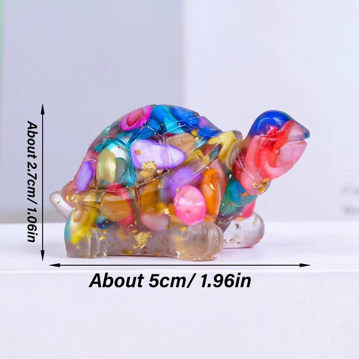 1PC Natural Crystal Stone Turtle Statue Reiki Stone Tortoise Figurine Amulet Fengshui Sculpture for Home Office Decoration