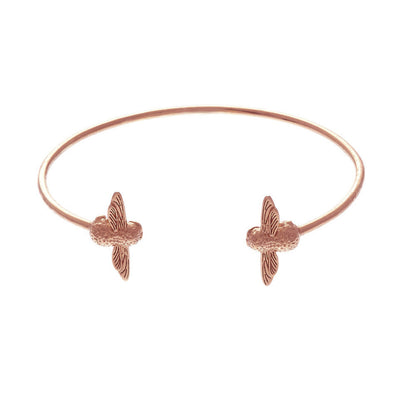 Rose gold colored “bee bracelet”.