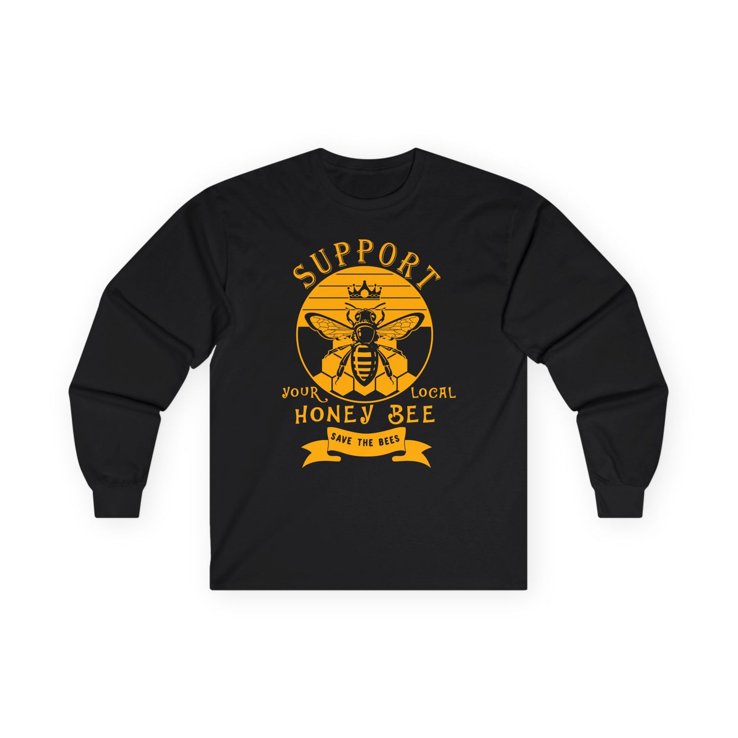 Support your local Honey Bee-unisex long sleeve shirt