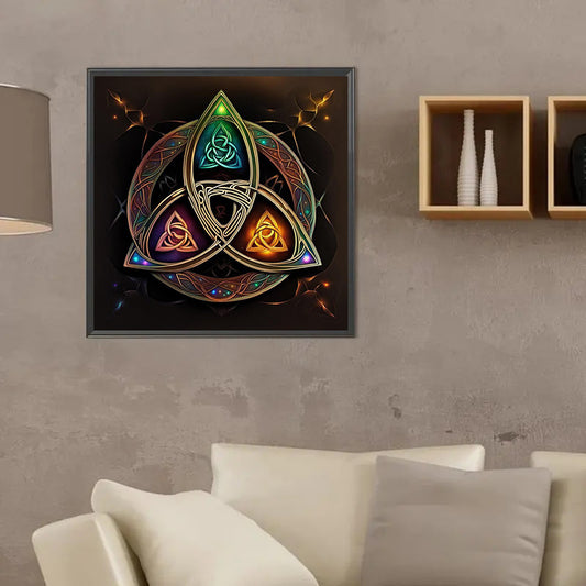 5D Creative DIY Diamond Painting Kit - Full Round Rhinestone, Frameless Crystal Art Home and Wall Decoration, Suitable for Bedroom, Foyer, Study, Bathroom Wall Decoration, Perfect Gift for Adults and Beginners, Acrylic Handicraft Kit, Easy to Use and Rel