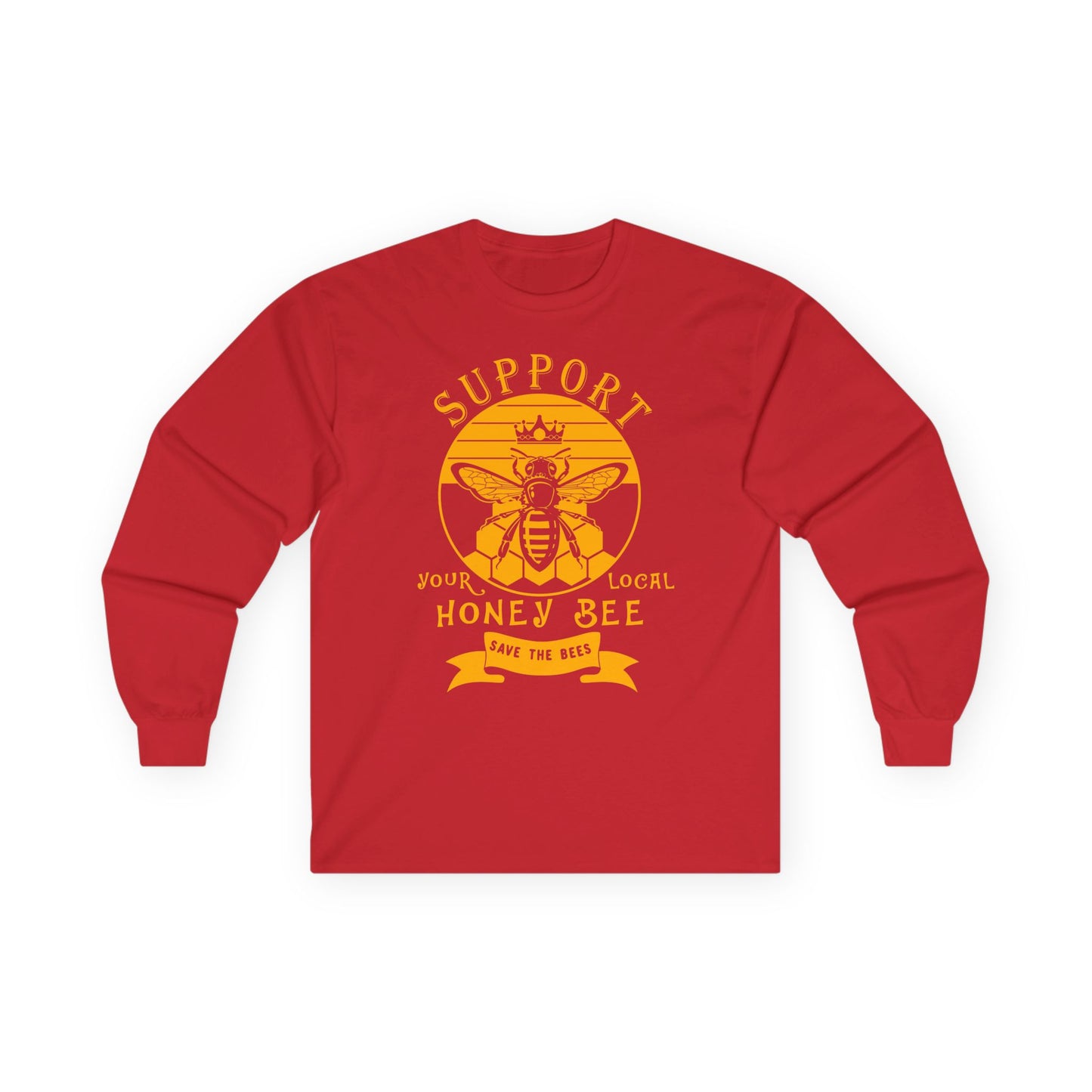 Support your local Honey Bee-unisex long sleeve shirt